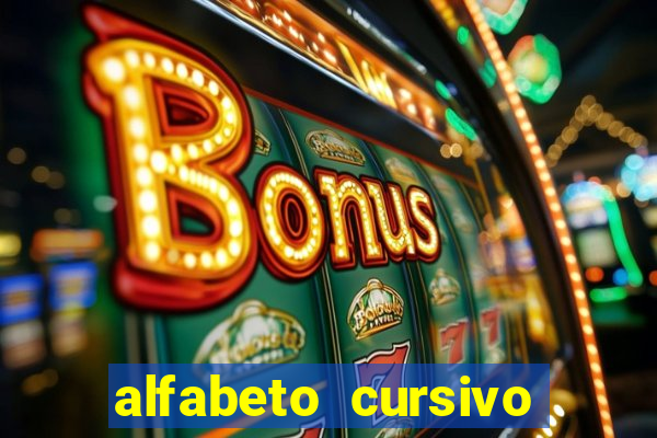 alfabeto cursivo pontilhado para imprimir pdf